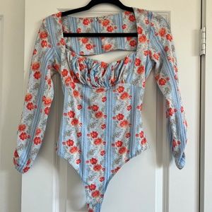 Free People long sleeve bodysuit